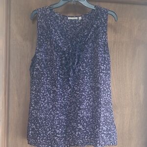 Halogen Sleeveless Blouse - Lavender Pattern